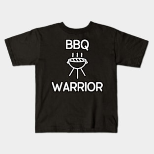 Barbeque Warrior Funny Aesthetic Kids T-Shirt